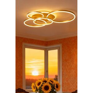 Living and Home - LED 5-Circles - Golden Round - Ceiling light Living and Home - LED 5-Circles - Golden Round - Ceiling light