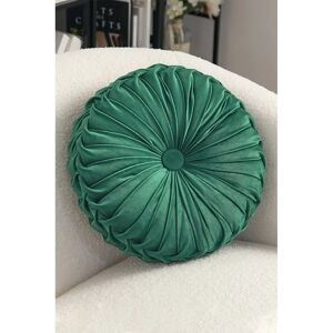 Generic - Round Velvet Cushion - Dark Green - Throw Pillow Generic - Round Velvet Cushion - Dark Green - Throw Pillow