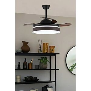 Livingandhome - Round White - Retractable blades Livingandhome - Round White - Retractable blades