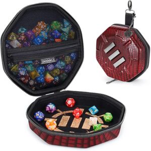 Étui à dés Rouge Enhance - Édition Collector, Espace pour 150 dés - Exclusif - 197x197x76mm - Publicité Étui à dés Rouge Enhance - Édition Collector, Espace pour 150 dés - Exclusif - 197x197x76mm - Publicité