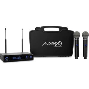 Audibax Sidney 1250 A Draadloos Microfoonsysteem - Dual UHF + Reistas Audibax Sidney 1250 A Draadloos Microfoonsysteem - Dual UHF + Reistas