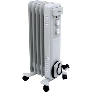 Oypla Electric Heater - 1000W Oil Filled Radiator - Portable, 5 Fin Oypla Electric Heater - 1000W Oil Filled Radiator - Portable, 5 Fin