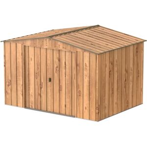 Caseta de jardín Duramax Top Hercules 10x8 - Metal imitación madera Caseta de jardín Duramax Top Hercules 10x8 - Metal imitación madera