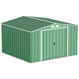 Duramax Eco 10' x 10' Kültéri fém tároló - Zöld Duramax Eco 10' x 10' Kültéri fém tároló - Zöld