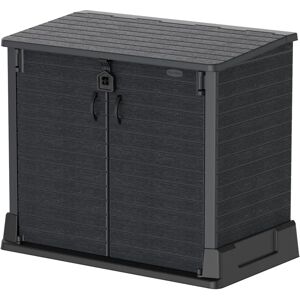DURAMAX - Caseta de jardín de plástico Cedargrain StoreAway 850L - Con cerradura DURAMAX - Caseta de jardín de plástico Cedargrain StoreAway 850L - Con cerradura