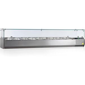 Vitrine Réfrigérée TEFCOLD VK33-200 - 10 GN, Contrôle Électronique - Publicité Vitrine Réfrigérée TEFCOLD VK33-200 - 10 GN, Contrôle Électronique - Publicité