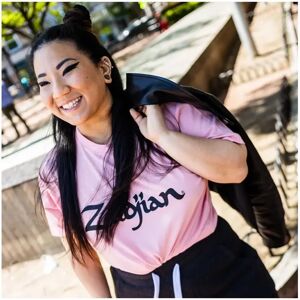 Zildjian Zildjian Classic Logo Tee Pink Lg - T-Shirt Zildjian Zildjian Classic Logo Tee Pink Lg - T-Shirt