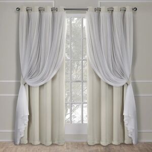 Town & Country Luxe Exclusive Home Catarina Layered Solid Room Darkening Blackout - Curtains Town & Country Luxe Exclusive Home Catarina Layered Solid Room Darkening Blackout - Curtains