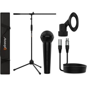 Kit Micrófono Audibax - Mic Vocal Dinámico, Soporte, Cable y Bolsa Kit Micrófono Audibax - Mic Vocal Dinámico, Soporte, Cable y Bolsa