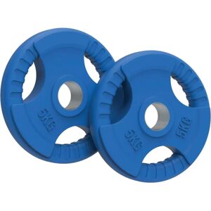 Body Revolution Olympic Tri-grip Rubber Weight Plates - 5kg Pair - Weight Plates Body Revolution Olympic Tri-grip Rubber Weight Plates - 5kg Pair - Weight Plates