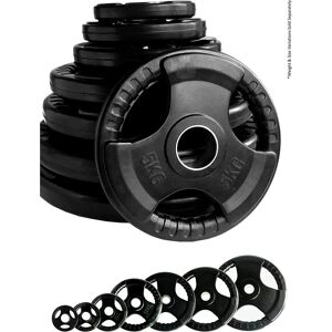 Body Revolution Olympic Tri-grip Rubber Weight Plates - Black - 10kg Pair Body Revolution Olympic Tri-grip Rubber Weight Plates - Black - 10kg Pair