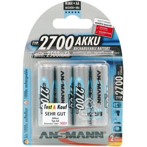 Opakovatelné baterie AA 2700mAh Ansmann - Opakovatelné baterie Opakovatelné baterie AA 2700mAh Ansmann - Opakovatelné baterie