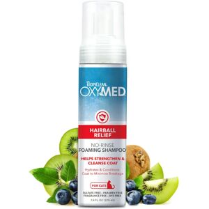 TropiClean OxyMed Hairball Relief No-Rinse Foaming Shampoo - 592ml for Cats and Dogs TropiClean OxyMed Hairball Relief No-Rinse Foaming Shampoo - 592ml for Cats and Dogs