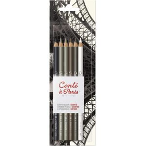 Conte A Paris Conte une Paris Crayons de Dessin Couleurs Artist Sét de 6 - Ensemble de Crayons de Dessin - Publicité Conte A Paris Conte une Paris Crayons de Dessin Couleurs Artist Sét de 6 - Ensemble de Crayons de Dessin - Publicité