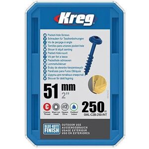 Vis Kreg 250 Blue-Kote 8x51mm Auto-Perceuses - Fixations - Publicité Vis Kreg 250 Blue-Kote 8x51mm Auto-Perceuses - Fixations - Publicité