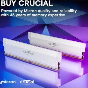 Crucial Pro Overclocking Memory 32 GB - DDR5 6000 MHz - White - Memory Module Crucial Pro Overclocking Memory 32 GB - DDR5 6000 MHz - White - Memory Module