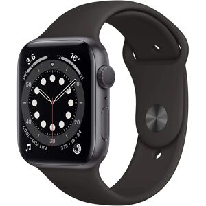 Apple Refurbished Watch Series 6 44mm - Space Grey Aluminium Case - Black Sport Band Apple Refurbished Watch Series 6 44mm - Space Grey Aluminium Case - Black Sport Band