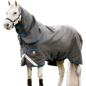 Horseware - Rhino Plus HexStop Turnout 250g - Gris/Indigo - Couverture pour cheval - Publicité Horseware - Rhino Plus HexStop Turnout 250g - Gris/Indigo - Couverture pour cheval - Publicité