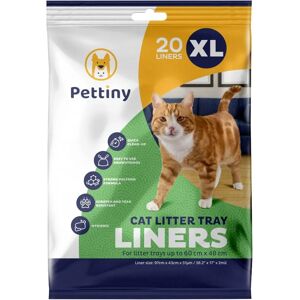 Pettiny 20 XL Cat Litter Tray Liners - Scratch Resistant Bags for Extra Large Litter Box Pettiny 20 XL Cat Litter Tray Liners - Scratch Resistant Bags for Extra Large Litter Box