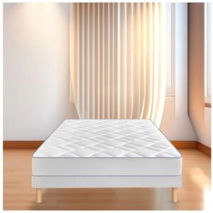 Sommiflex - Sommier Tapissier - Blanc - 120x190 - Base de lit - Publicité Sommiflex - Sommier Tapissier - Blanc - 120x190 - Base de lit - Publicité