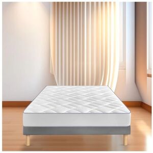 Sommiflex - Sommier Tapissier Gris 90x190 - Base de lit - Publicité Sommiflex - Sommier Tapissier Gris 90x190 - Base de lit - Publicité