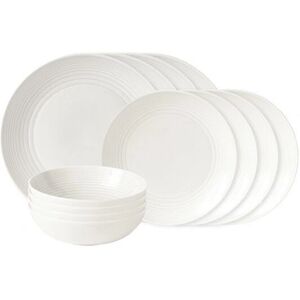 Royal Doulton Maze White Dinnerware Set - 12 Pieces Royal Doulton Maze White Dinnerware Set - 12 Pieces