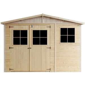 Timbela Wooden Garden Shed - 15m² Natural Wood, Easy Assembly - Garden Workshop Timbela Wooden Garden Shed - 15m² Natural Wood, Easy Assembly - Garden Workshop
