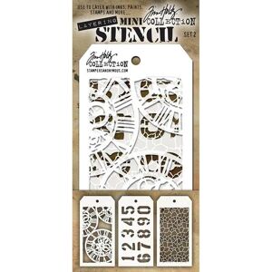 Tim Holtz Mini Stencil Set 2 - Stencil Set Tim Holtz Mini Stencil Set 2 - Stencil Set