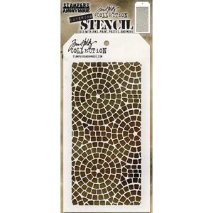 Tim Holtz Mosaic Stencil - Transparent Art Gone Wild Tim Holtz Mosaic Stencil - Transparent Art Gone Wild