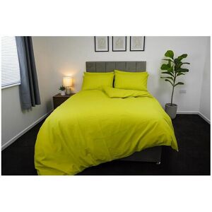 ARLINENS - Plain Duvet Cover - Lime Green - Double - Duvet Cover Set ARLINENS - Plain Duvet Cover - Lime Green - Double - Duvet Cover Set
