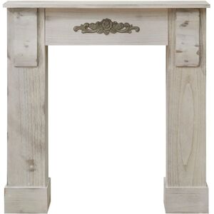 Cadre décoratif pour cheminée Rebecca - Gris shabby - Décoration de cheminée - Publicité Cadre décoratif pour cheminée Rebecca - Gris shabby - Décoration de cheminée - Publicité