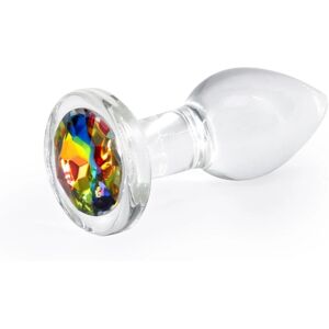 NSNovelties Rainbow Crystal Desires Small - Plug Anale - Arcobaleno - Vetro NSNovelties Rainbow Crystal Desires Small - Plug Anale - Arcobaleno - Vetro