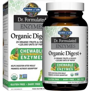Garden of Life Dr. Formulated Enzymes Organic Digest + Tropical Fruit - 90 Tablets Garden of Life Dr. Formulated Enzymes Organic Digest + Tropical Fruit - 90 Tablets
