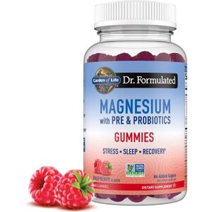 Garden of Life Raspberry Magnesium Gummies - Stress Sleep Recovery - Vegan Kosher Garden of Life Raspberry Magnesium Gummies - Stress Sleep Recovery - Vegan Kosher