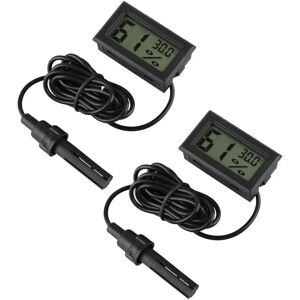 Inrigorous Digital Thermometer Hygrometer Pack of 2 Mini - Hygrometer Thermometer Inrigorous Digital Thermometer Hygrometer Pack of 2 Mini - Hygrometer Thermometer
