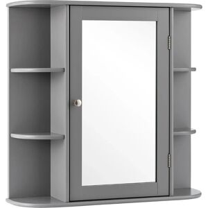 Costway Armoire Murale de Salle de Bains avec Miroir et Étagères Réglables - Rangement Salle de Bain - Publicité Costway Armoire Murale de Salle de Bains avec Miroir et Étagères Réglables - Rangement Salle de Bain - Publicité