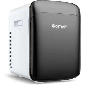 Costway 15 L Mini nevera 2 en 1 - Blanco + negro Costway 15 L Mini nevera 2 en 1 - Blanco + negro
