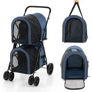 Poussette pour animaux Costway - Multifonction 4 en 1 avec cages amovibles - Publicité Poussette pour animaux Costway - Multifonction 4 en 1 avec cages amovibles - Publicité