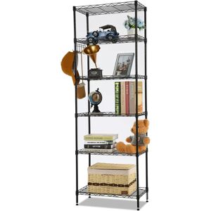 HIMIMI 6-półkowa metalowa półka - Regulowana, Stal, 160x HIMIMI 6-półkowa metalowa półka - Regulowana, Stal, 160x