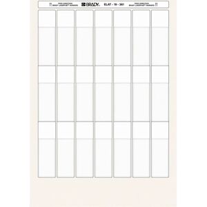 Brady ELAT-19-361 Selbstlaminierendes Polyester, Weiß/Transparent Druckeretikett Brady ELAT-19-361 Selbstlaminierendes Polyester, Weiß/Transparent Druckeretikett