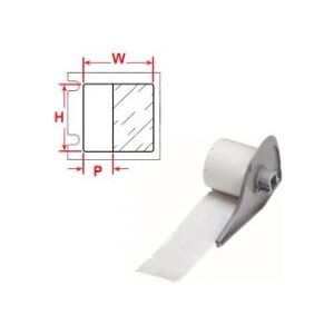 Brady M71-32-427 Etiqueta - Transp./Branco - 38,1mm x 38,1mm - Compatível com BMP71 Brady M71-32-427 Etiqueta - Transp./Branco - 38,1mm x 38,1mm - Compatível com BMP71