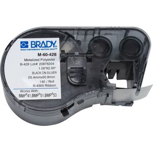 Brady M-60-428 Etiqueta de impressora cinza auto-adesiva - Tipo de impressora Brady M-60-428 Etiqueta de impressora cinza auto-adesiva - Tipo de impressora