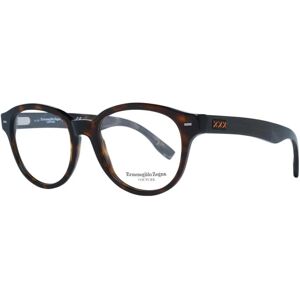 Ermenegildo Zegna Bruine ronde kunststof bril - Montuur Ermenegildo Zegna Bruine ronde kunststof bril - Montuur