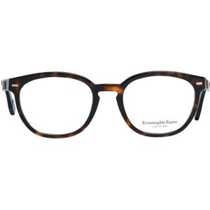 Ermenegildo Zegna Bruine ronde mannenbrillen - Brillenframes Ermenegildo Zegna Bruine ronde mannenbrillen - Brillenframes