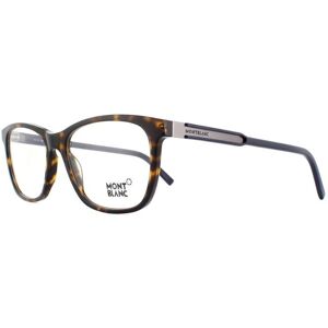 Mont Blanc Havana Glasses Frames - Square - One Size - Glasses Frames Mont Blanc Havana Glasses Frames - Square - One Size - Glasses Frames