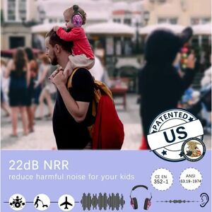 ZOHAN Kinderveilig gehoorbeschermers Geluidsreductie ZOHAN Kinderveilig gehoorbeschermers Geluidsreductie