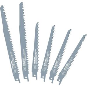 Hychika - 6Pcs HCS - 228mm 5Tpi - Lames de scie sabre - Publicité Hychika - 6Pcs HCS - 228mm 5Tpi - Lames de scie sabre - Publicité