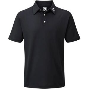 FootJoy Stretch Pique Solid Golf Polo Shirt - Black - Golf Polo Shirt FootJoy Stretch Pique Solid Golf Polo Shirt - Black - Golf Polo Shirt