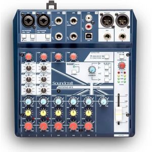 Soundcraft Notepad 8FX Console - Interface audio USB pour podcasters - Publicité Soundcraft Notepad 8FX Console - Interface audio USB pour podcasters - Publicité