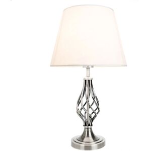 Happy Homewares - HH9338 - Satin Nickel - Table Lamp Happy Homewares - HH9338 - Satin Nickel - Table Lamp